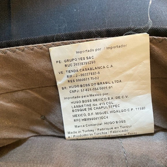 BOSS Men's Chocolate Brown Dress Pants Size 36 - Picture 5 of 8